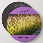 Lavendebloei Ronde Button 6,0 Cm (Voorkant /achterkant)