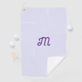 lavendekleur - uw retro monogram golfhanddoek (Insitu)