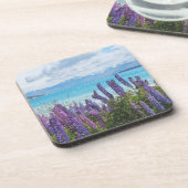 Lavendel aan de oever van het meer bier onderzetter (Linkerzijde)