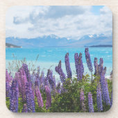 Lavendel aan de oever van het meer bier onderzetter (Voorkant)