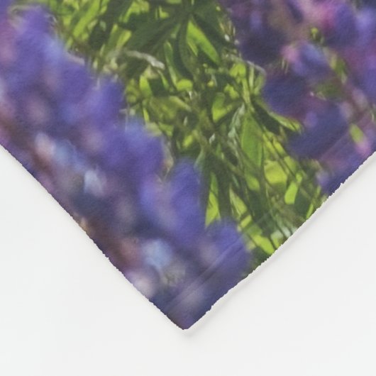 Lavendel aan de oever van het meer fleece deken (Hoek)