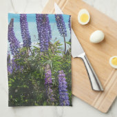 Lavendel aan de oever van het meer theedoek (Quarter Fold)