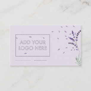 Lavendel aangepast logo visitekaartje