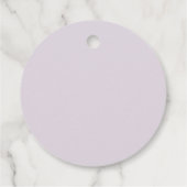 Lavendel, aanpasbare favorietlabel bedankjes labels (Achterkant)