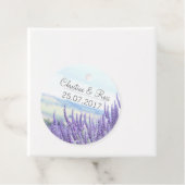 Lavendel, aanpasbare gunsttag bedankjes labels (In situ)