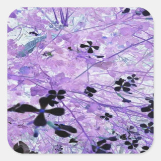 Lavendel Abstract Vierkante Sticker