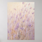 Lavendel Abstracte kunst Poster (Voorkant)