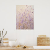 Lavendel Abstracte kunst Poster (Keuken)