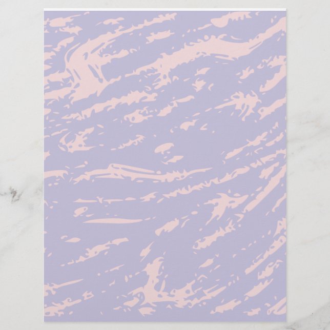Lavendel Abstracte Scrapbookpapier (Voorkant)