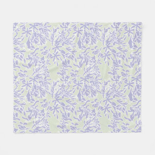 Lavendel Agapanthus Bloem Salie Groen Fleece Deken
