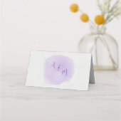 Lavendel Aquarel Tafelkaart  (Achterkant)