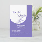 Lavendel avond ervoor kaart (Staand voorkant)