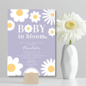 Lavendel Baby In Bloom Baby Shower Uitnodiging