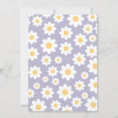 Lavendel Baby In Bloom Baby Shower Uitnodiging (Achterkant)