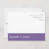 Lavendel Banner :: Ontvangst Uitnodiging (Voorkant)