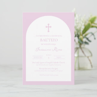 Lavendel Bautizo Invitación Baptism Uitnodiging
