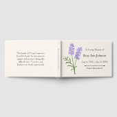 Lavendel begrafenis gastenboek - In liefdevolle he (Volledig)