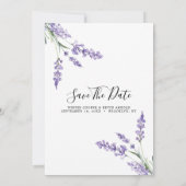 Lavendel Bewaar de datum Kaart (Achterkant)