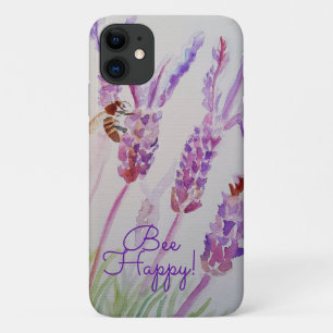 Lavendel bij Happy Herb Waterverf Flower iPhone 11 Hoesje