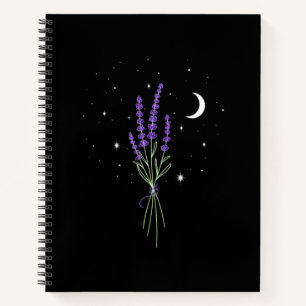 Lavendel bij nacht Notitieboek