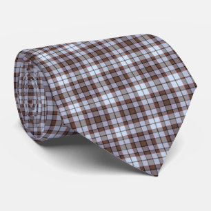 Lavendel Blauwe Plaid Tartan Retro Kleur Necktie Stropdas