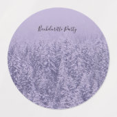 Lavendel Bliss Bruiloft Bachelorette Labels (Design 2)