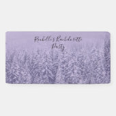 Lavendel Bliss Bruiloft Bachelorette Spandoek (Horizontaal)