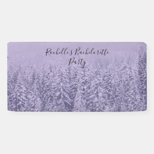 Lavendel Bliss Bruiloft Bachelorette Spandoek (Horizontaal)