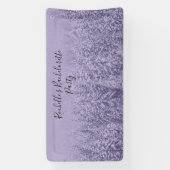 Lavendel Bliss Bruiloft Bachelorette Spandoek (Verticaal)
