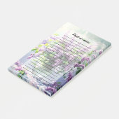 Lavendel Bloeiende Sering Bouquet Post-it® Notes (Schuin)