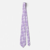 Lavendel Bloem Batik Stropdas (Voorkant)