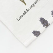  Lavendel Bloem Illustratie Fleece Deken (Hoek)