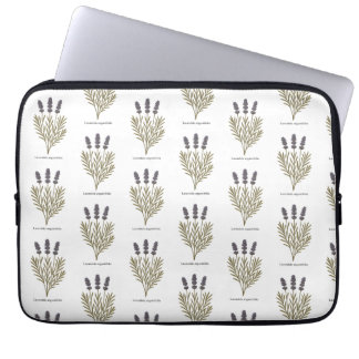  Lavendel Bloem Illustratie Laptop Sleeve