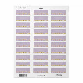 Lavendel Bloem Retouradres Label (Full Sheet)