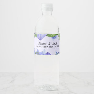 Lavendel Bloem Waterfles Etiket