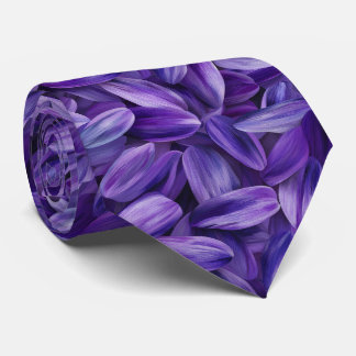 Lavendel Bloemblaadjes Patroon Stropdas