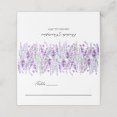 Lavendel Bloemen Botanische Elegante Bruiloft (Buitenkant ongevouwen)