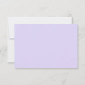Lavendel bloemen bruiloft RSVP reactie Kaartje (Achterkant)
