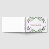Lavendel bloemen eucalyptus roos gouden bruiloft gastenboek (Volledig)