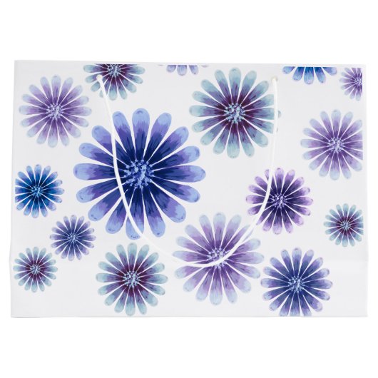 Lavendel Bloemen Geschenktas Groot Cadeauzakje (Achterkant)