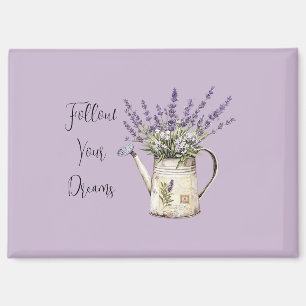Lavendel Bloemen Gietkan Magneet