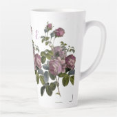 Lavendel Bloemen Grote Witte Latte Mok (Rechts)