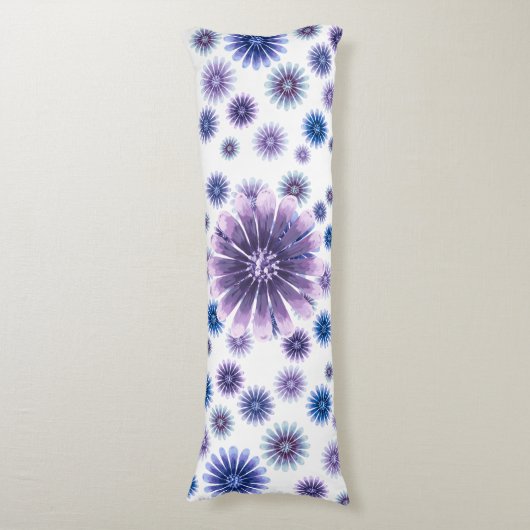 Lavendel Bloemen Lichaamskussen (Voorkant Verticaal)