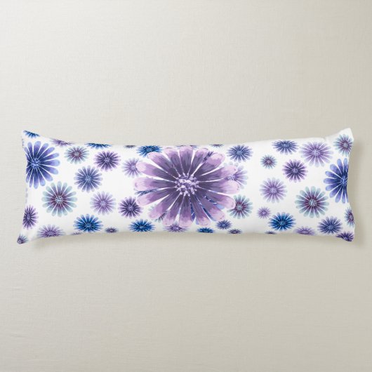 Lavendel Bloemen Lichaamskussen (Voorkant)