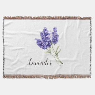 Lavendel Bloemen Waterverf Deken