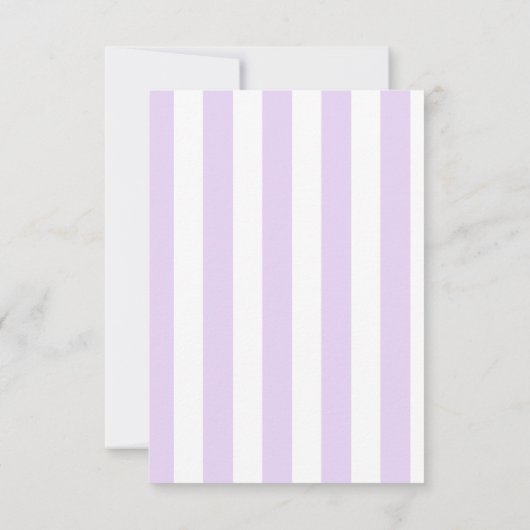 Lavendel Bloementuin Douche Uitnodiging (Achterkant)