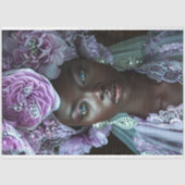 Lavendel bloemhoofddeksel decoupage tissuepapier (Voorkant)