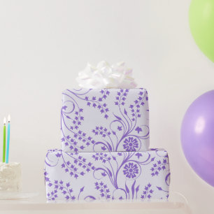 Lavendel Bloemig Inpakpapier