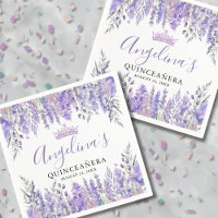 Lavendel Bloemig Paarse Quinceanera