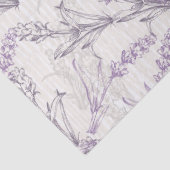 Lavendel Bloemig Tissuepapier (Detail)
